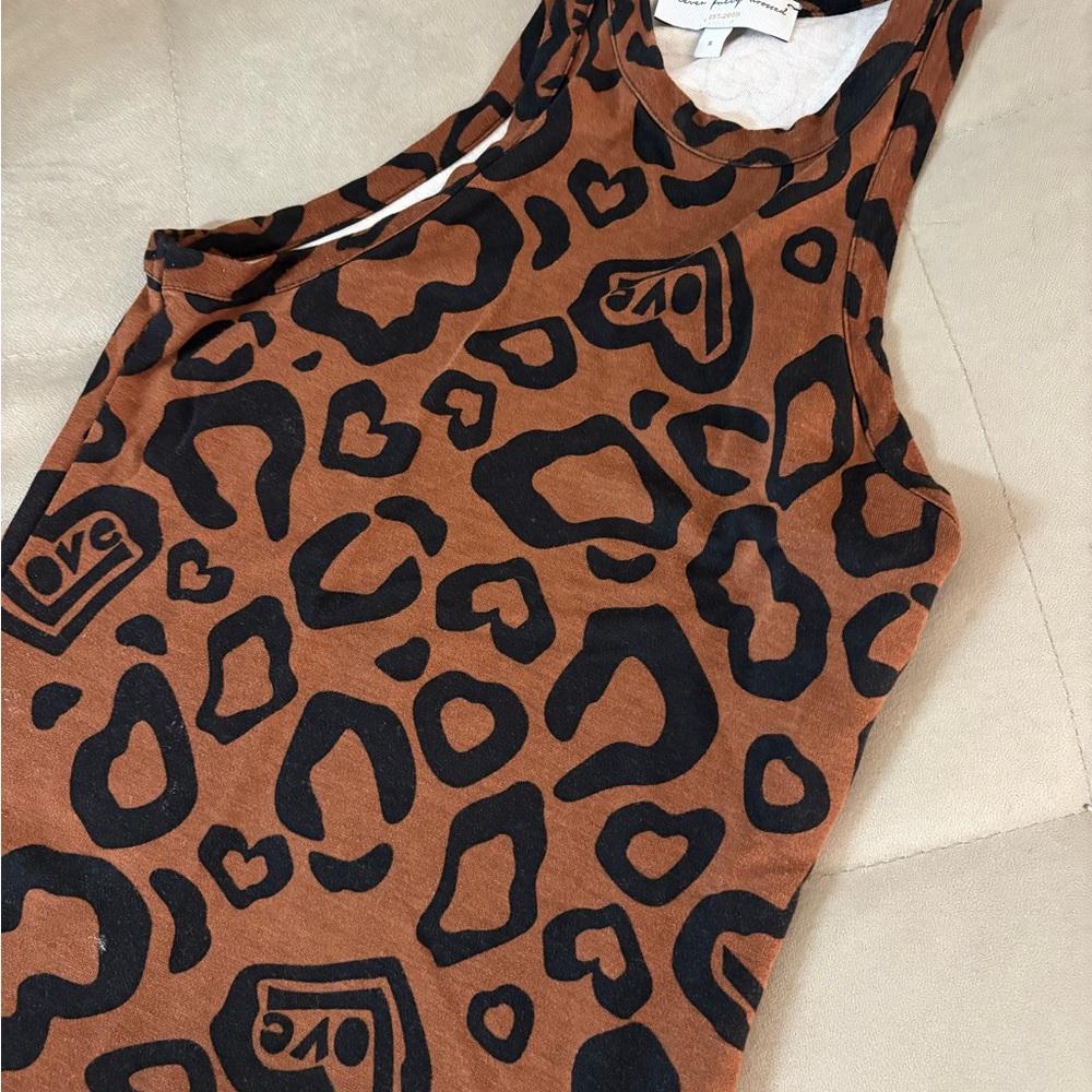 Never Fully Dressed Brown and Black Animal Style Print Dress